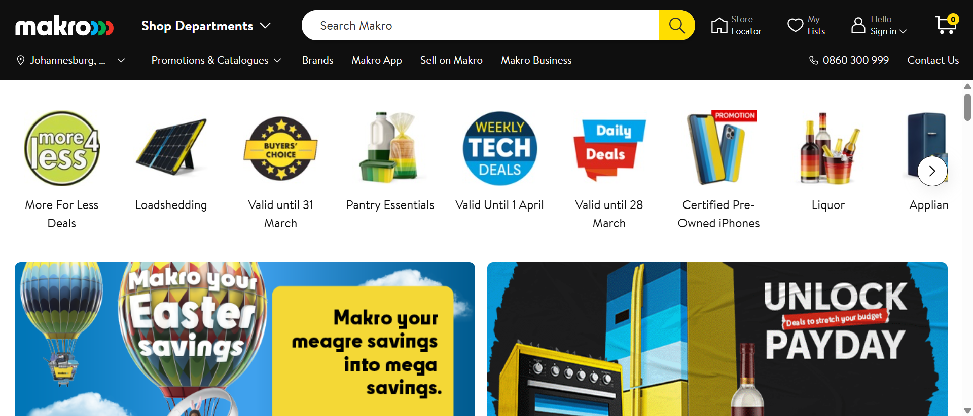 Makro Front Page