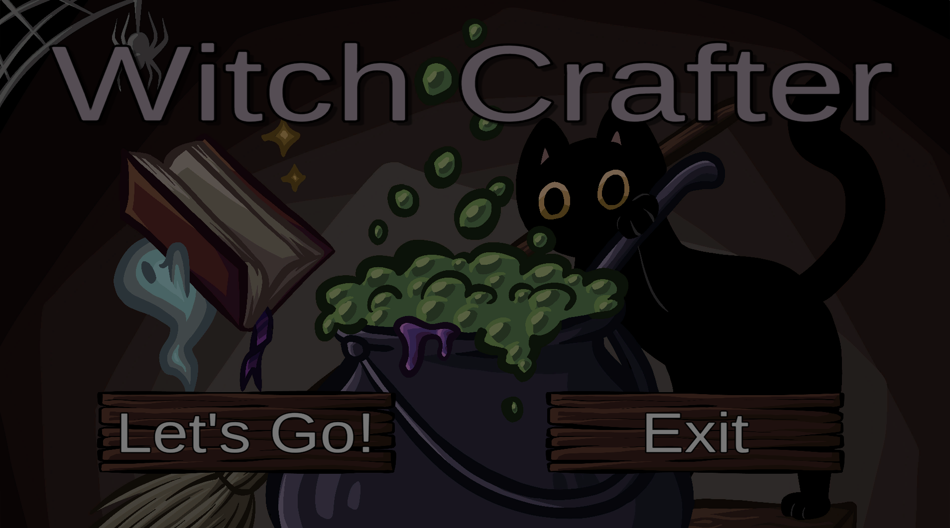Witch Crafter game - main menu